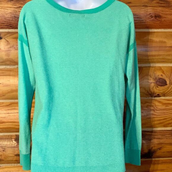 American Eagle Outfitters Green Lightweight Crewneck Sweater Small - Picture 6 of 7